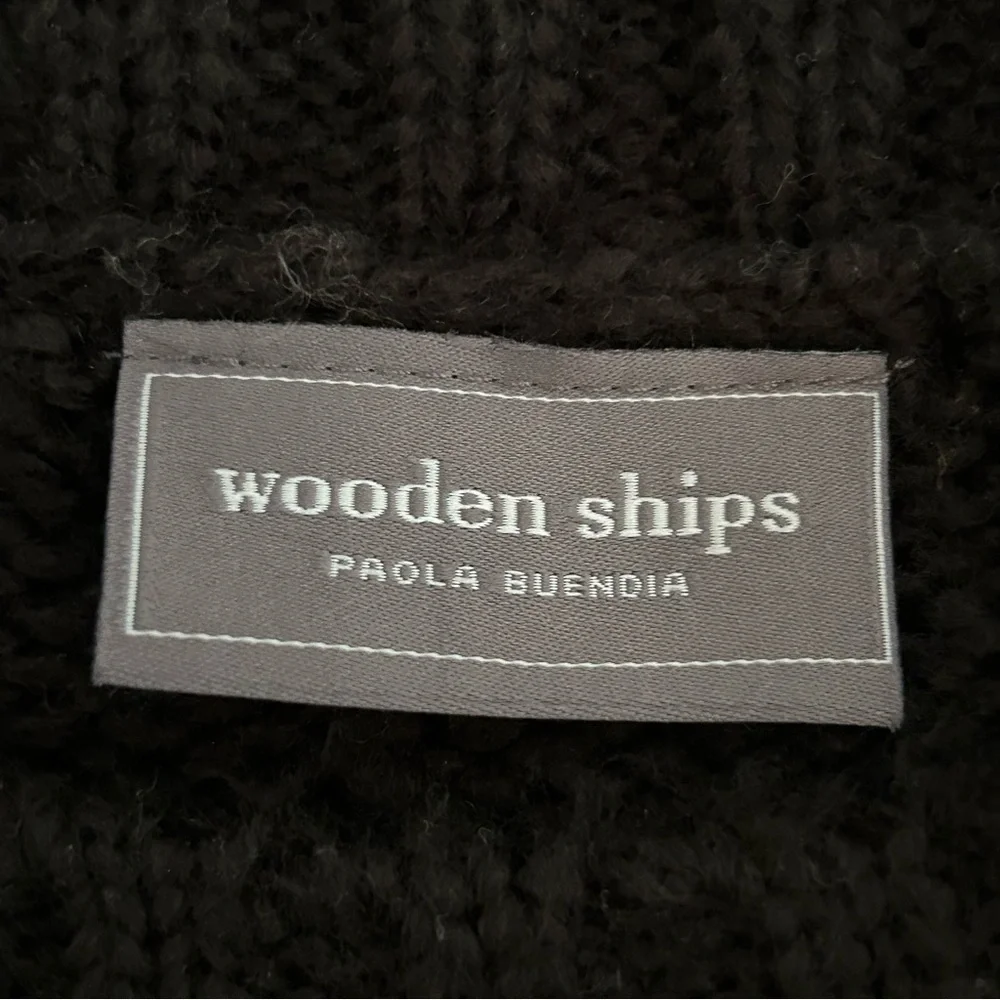 Wooden Ships Camo Skull Crew Chunky Sweater Size S/M